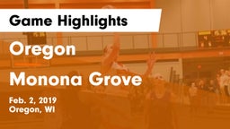 Oregon  vs Monona Grove  Game Highlights - Feb. 2, 2019