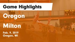 Oregon  vs Milton  Game Highlights - Feb. 9, 2019