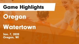 Oregon  vs Watertown  Game Highlights - Jan. 7, 2020