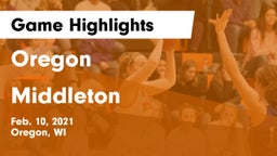 Oregon  vs Middleton  Game Highlights - Feb. 10, 2021