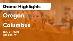 Oregon  vs Columbus  Game Highlights - Jan. 21, 2023