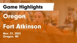 Oregon  vs Fort Atkinson  Game Highlights - Nov. 21, 2023