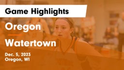 Oregon  vs Watertown  Game Highlights - Dec. 5, 2023