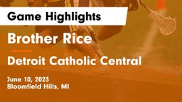 Brother Rice  vs Detroit Catholic Central  Game Highlights - June 10, 2023