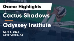 Cactus Shadows  vs Odyssey Institute Game Highlights - April 6, 2024