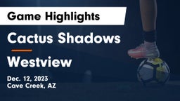 Cactus Shadows  vs Westview  Game Highlights - Dec. 12, 2023