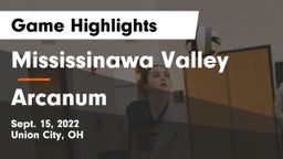 Mississinawa Valley  vs Arcanum  Game Highlights - Sept. 15, 2022