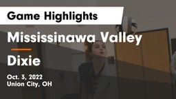 Mississinawa Valley  vs Dixie  Game Highlights - Oct. 3, 2022