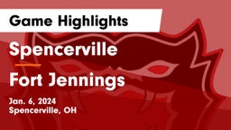 Spencerville  vs Fort Jennings  Game Highlights - Jan. 6, 2024