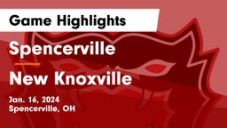 Spencerville  vs New Knoxville  Game Highlights - Jan. 16, 2024