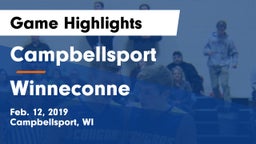 Campbellsport  vs Winneconne  Game Highlights - Feb. 12, 2019