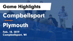 Campbellsport  vs Plymouth  Game Highlights - Feb. 18, 2019
