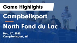 Campbellsport  vs North Fond du Lac  Game Highlights - Dec. 17, 2019