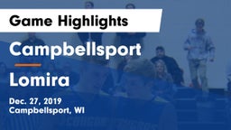 Campbellsport  vs Lomira  Game Highlights - Dec. 27, 2019