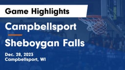 Campbellsport  vs Sheboygan Falls  Game Highlights - Dec. 28, 2023