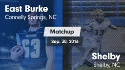 Matchup: East Burke High vs. Shelby  2016