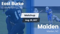 Matchup: East Burke High vs. Maiden  2017