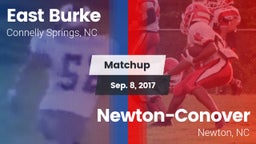 Matchup: East Burke High vs. Newton-Conover  2017