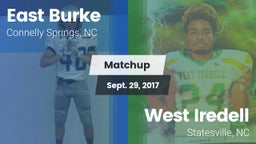 Matchup: East Burke High vs. West Iredell  2017