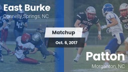 Matchup: East Burke High vs. Patton  2017