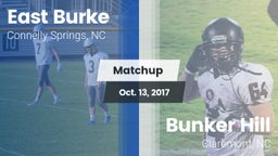 Matchup: East Burke High vs. Bunker Hill  2017