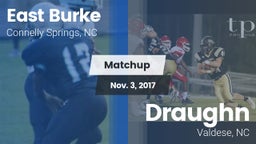 Matchup: East Burke High vs. Draughn  2017