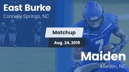 Matchup: East Burke High vs. Maiden  2018
