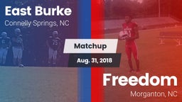 Matchup: East Burke High vs. Freedom  2018