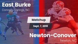 Matchup: East Burke High vs. Newton-Conover  2018
