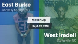 Matchup: East Burke High vs. West Iredell  2018