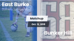 Matchup: East Burke High vs. Bunker Hill  2018