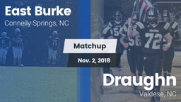 Matchup: East Burke High vs. Draughn  2018