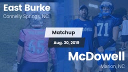 Matchup: East Burke High vs. McDowell   2019