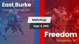 Matchup: East Burke High vs. Freedom  2019