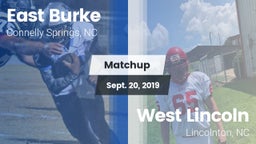 Matchup: East Burke High vs. West Lincoln  2019