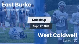 Matchup: East Burke High vs. West Caldwell  2019