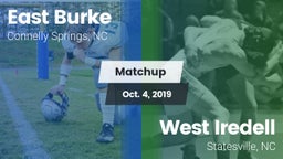 Matchup: East Burke High vs. West Iredell  2019