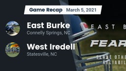 Recap: East Burke  vs. West Iredell  2021