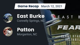 Recap: East Burke  vs. Patton  2021