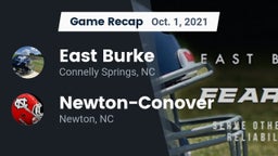 Recap: East Burke  vs. Newton-Conover  2021