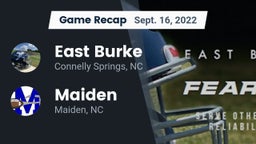Recap: East Burke  vs. Maiden  2022