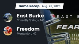 Recap: East Burke  vs. Freedom  2023