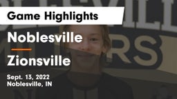 Noblesville  vs Zionsville  Game Highlights - Sept. 13, 2022