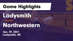 Ladysmith  vs Northwestern  Game Highlights - Jan. 29, 2021