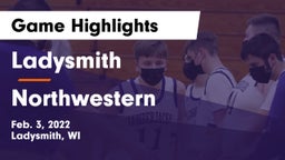 Ladysmith  vs Northwestern  Game Highlights - Feb. 3, 2022