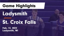 Ladysmith  vs St. Croix Falls  Game Highlights - Feb. 12, 2022