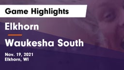 Elkhorn  vs Waukesha South  Game Highlights - Nov. 19, 2021