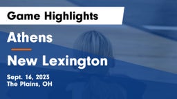 Athens  vs New Lexington  Game Highlights - Sept. 16, 2023