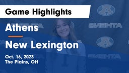 Athens  vs New Lexington  Game Highlights - Oct. 16, 2023