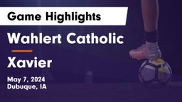 Wahlert Catholic  vs Xavier  Game Highlights - May 7, 2024